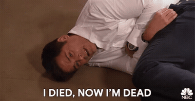 Man Laying On Floor Saying I Died Now I'm Dead GIF