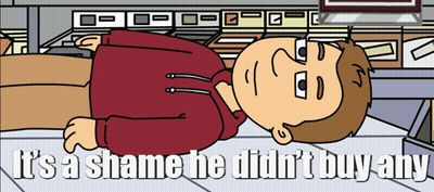Man Laying On Floor Saying It's A Shame GIF