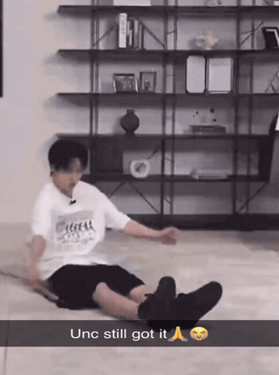Man Laying On Floor Saying Unc Still Got It GIF