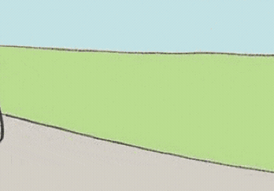 Man Laying On Ground Next To Bicycle Sad Speech Bubble GIF
