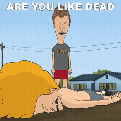Man Laying On Ground Saying Are You Like Dead GIF