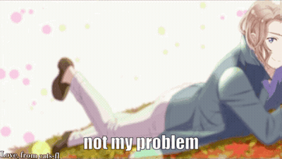 Man Laying On Ground Saying Not My Problem GIF