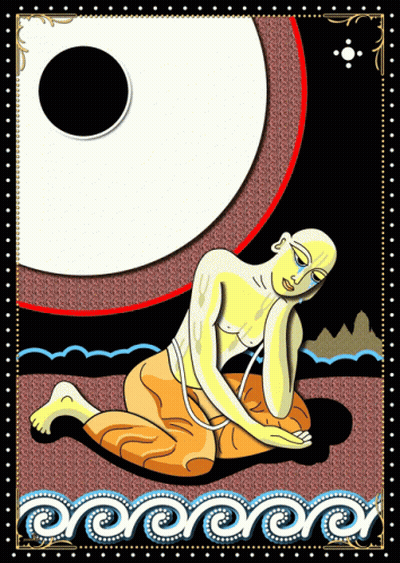 Man Laying On Ground With Black Background GIF