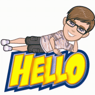 Man Laying On Stomach Hello GIF