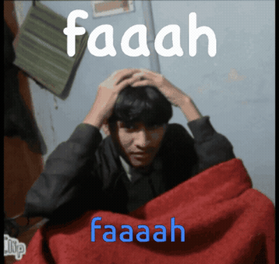 Man Laying Under Red Blanket Saying Faaah Faaah GIF