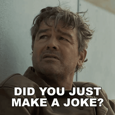 Man Leaning Against Wall Did You Just Make A Joke GIF