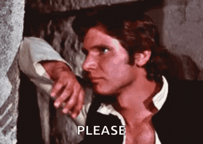 Man Leaning Against Wall Saying Please GIF