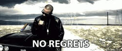 Man Leaning On His Car No Regrets At All  GIF