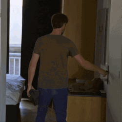 Man Leave And Close Door K Bye GIF