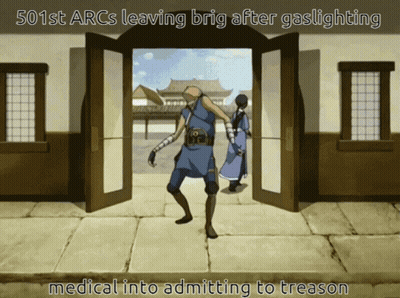 Man Leaving Brig After Gaslighting GIF