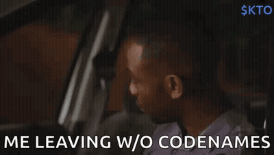 Man Leaving Car With Me Leaving Codenames GIF