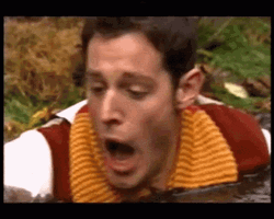 Man Letting Himself Sink In Quicksand GIF