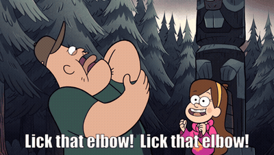 Man Licking Elbow Caption Lick That Elbow GIF