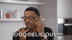 Man Licking His Finger So Delicious GIF