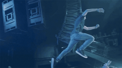 Man Lifted By Crowd At Concert GIF