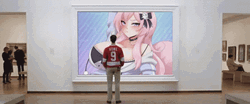 Man Looking At A Painting