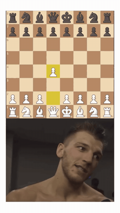 Man Looking At Chess Board With Yellow Pawn GIF
