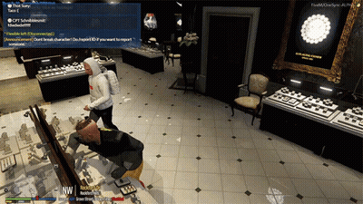Man Looking At Diamond In Store GIF