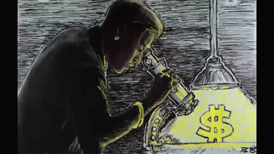 Man Looking At Dollar Sign GIF