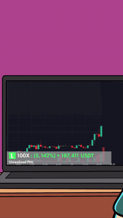 Man Looking At Graph Saying L 100X GIF