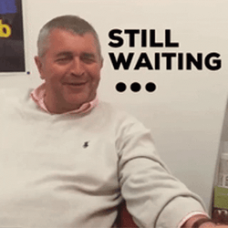 Man Looking At His Watch Still Waiting GIF