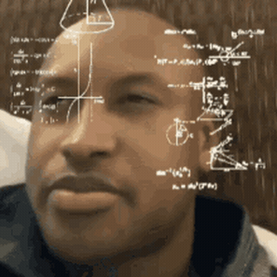 Man Looking At Mathematical Equation GIF