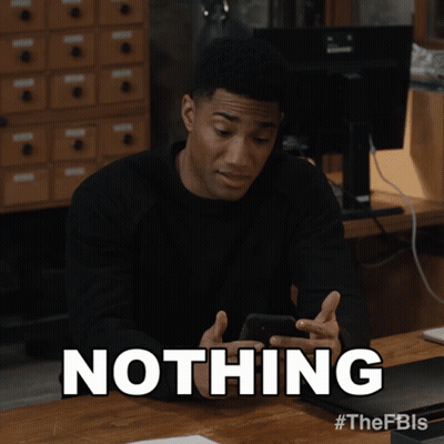 Man Looking At Phone Saying Nothing GIF