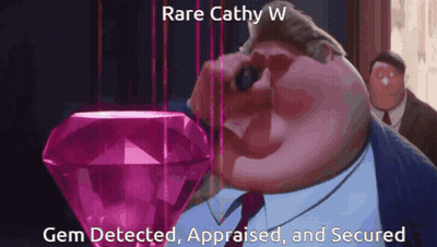 Man Looking At Pink Diamond Caption Rare Cathy W GIF