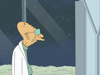 Man Looking At Stars Through Window GIF