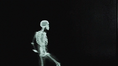 Man Looking At X-Ray Of Skeleton GIF
