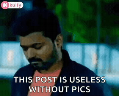 Man Looking Down Says This Post Is Useless Without Pics GIF