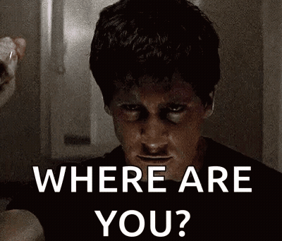 Man Looking In Mirror Asking Where Are You GIF