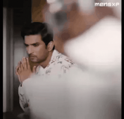 Man Looking In Mirror Praying GIF