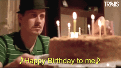Man Looking On Birthday Cake GIF