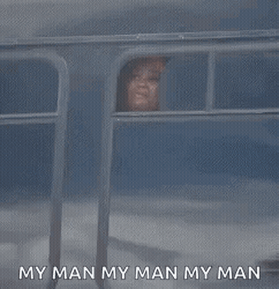 Man Looking Out Bus Window My Man My Man GIF