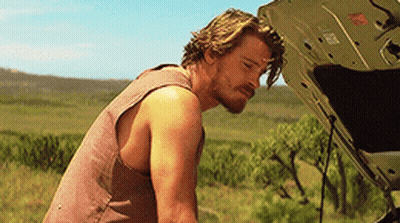 Man Looking Under Car Hood GIF