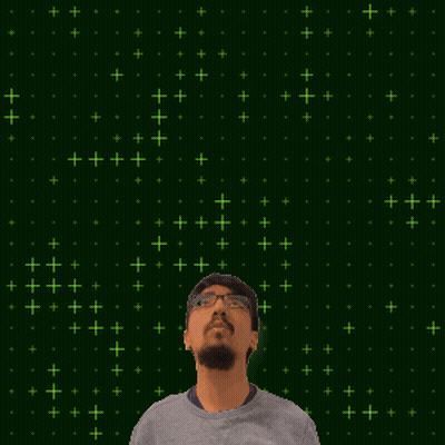 Man Looking Up At Number 0 With Yellow Stars GIF