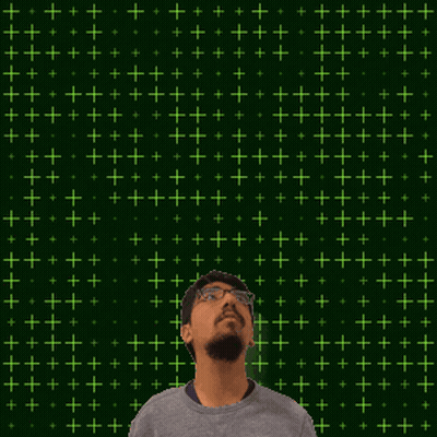 Man Looking Up at Number 11 Surrounded by Stars