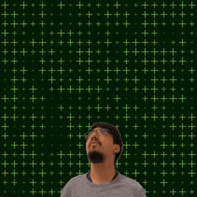 Man Looking Up At Number 12 With Stars GIF