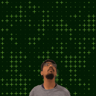 Man Looking Up At Number 12 With Stars GIF