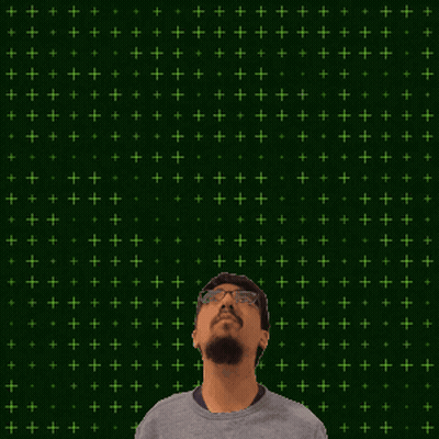 Man Looking Up At Number Six Surrounded By Stars GIF
