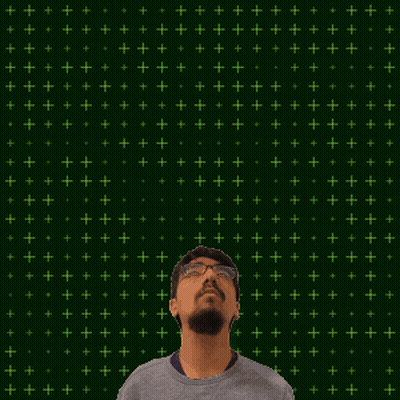 Man Looking Up At Number Six Surrounded By Stars GIF
