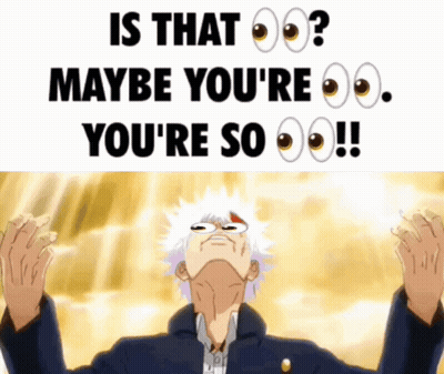 Man Looking Up At Sky Saying Is That Maybe You GIF