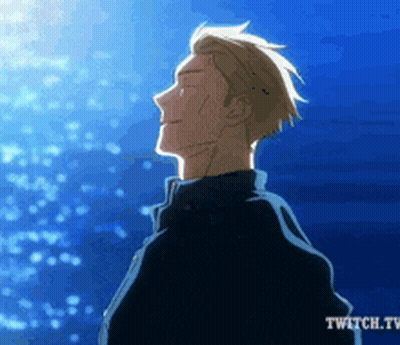 Man Looking Up At Sky With Twitch.tv GIF