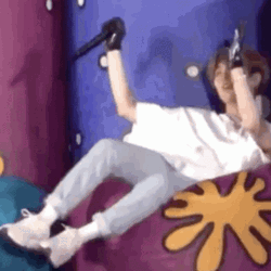 Man Loses Balance While Wiggle GIF