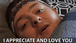 Man Lying Bed Thankful For You GIF