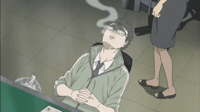 Man Lying Down Smelling Smoke GIF