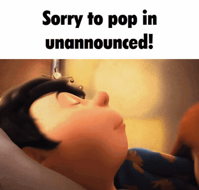 Man Lying Down Sorry To Pop In GIF