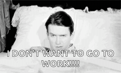 Man Lying In Bed Saying I Don't Want To Work GIF