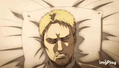Man Lying In Bed With Eyes Closed And Pillow GIF